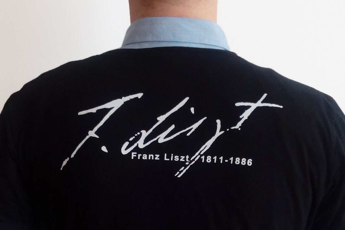 T-Shirt „Franz Liszt Unterschrift“